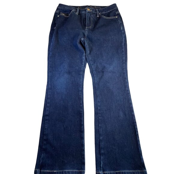 Belle by Kim Gravel‎ Flexibelle Petite Bootcut Denim Jeans 6P - Picture 3 of 12